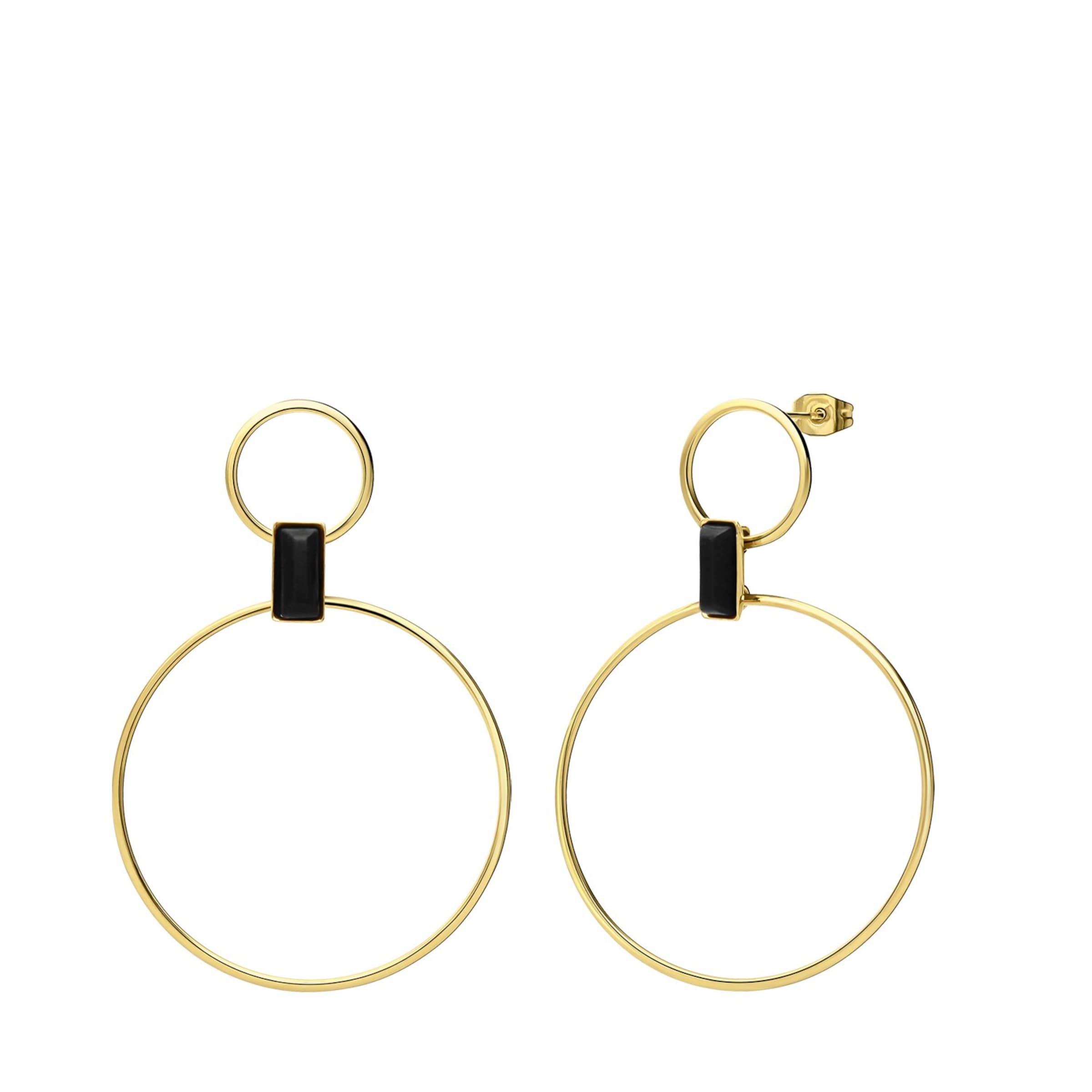 Lucardi Ohrringe in Gold: Vorderseite