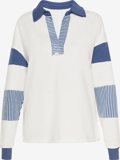 SANIKA Sweater majica u plava / bijela, Pregled proizvoda