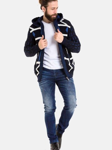CIPO & BAXX Gebreid vest in Blauw