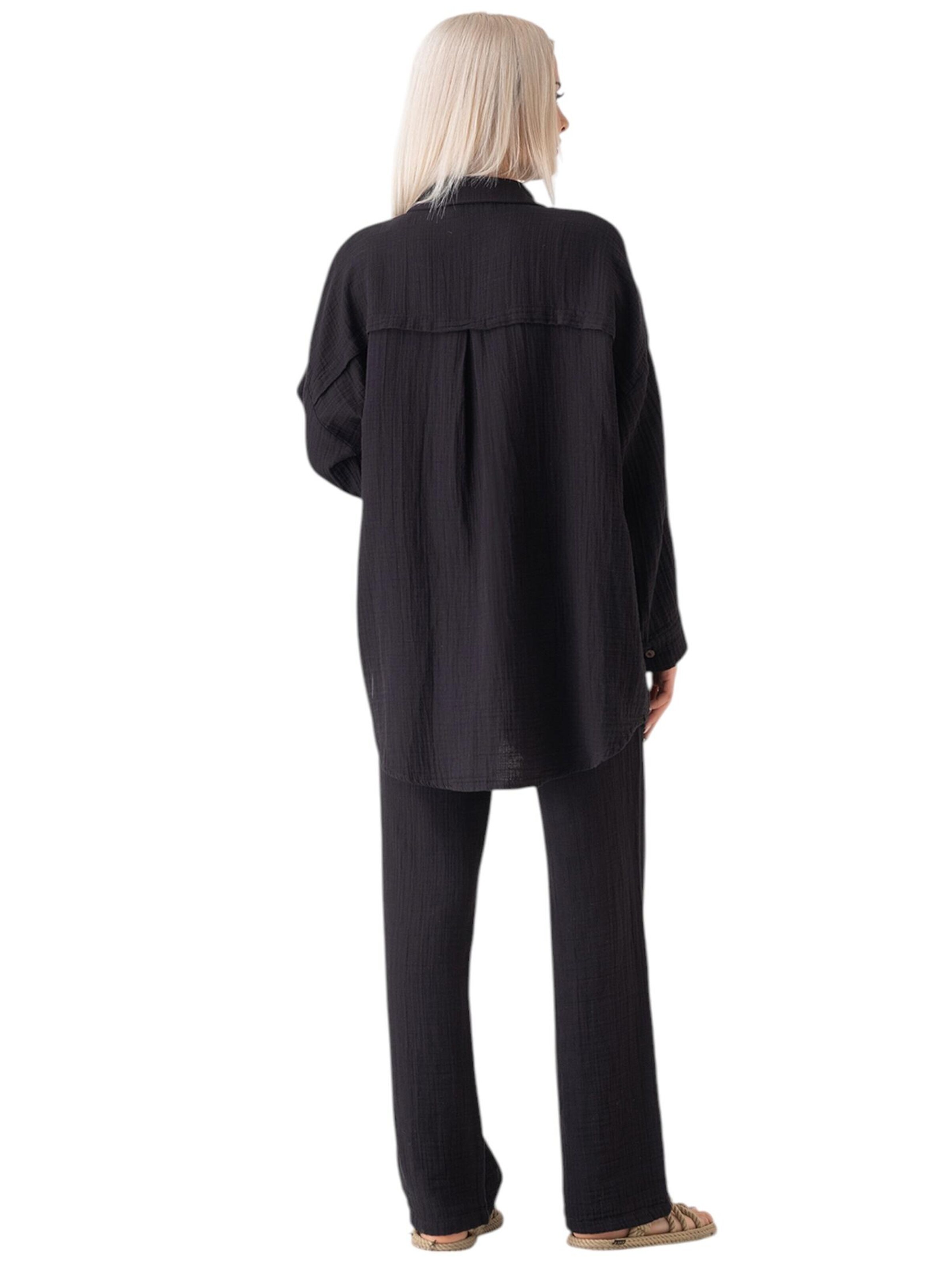 WENOR - Camiseta talla grande 'LAYNA' en negro