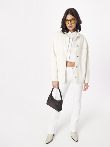 Gina Tricot Between-Season Jacket 'Carpenter' in White