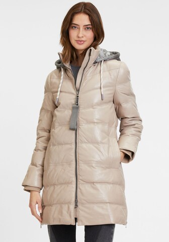 Gipsy by Mauritius Winter Coat in Beige: front