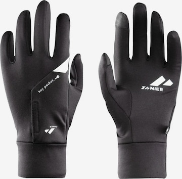 Zanier Full Finger Gloves 'ENDURANCE' in Black: front