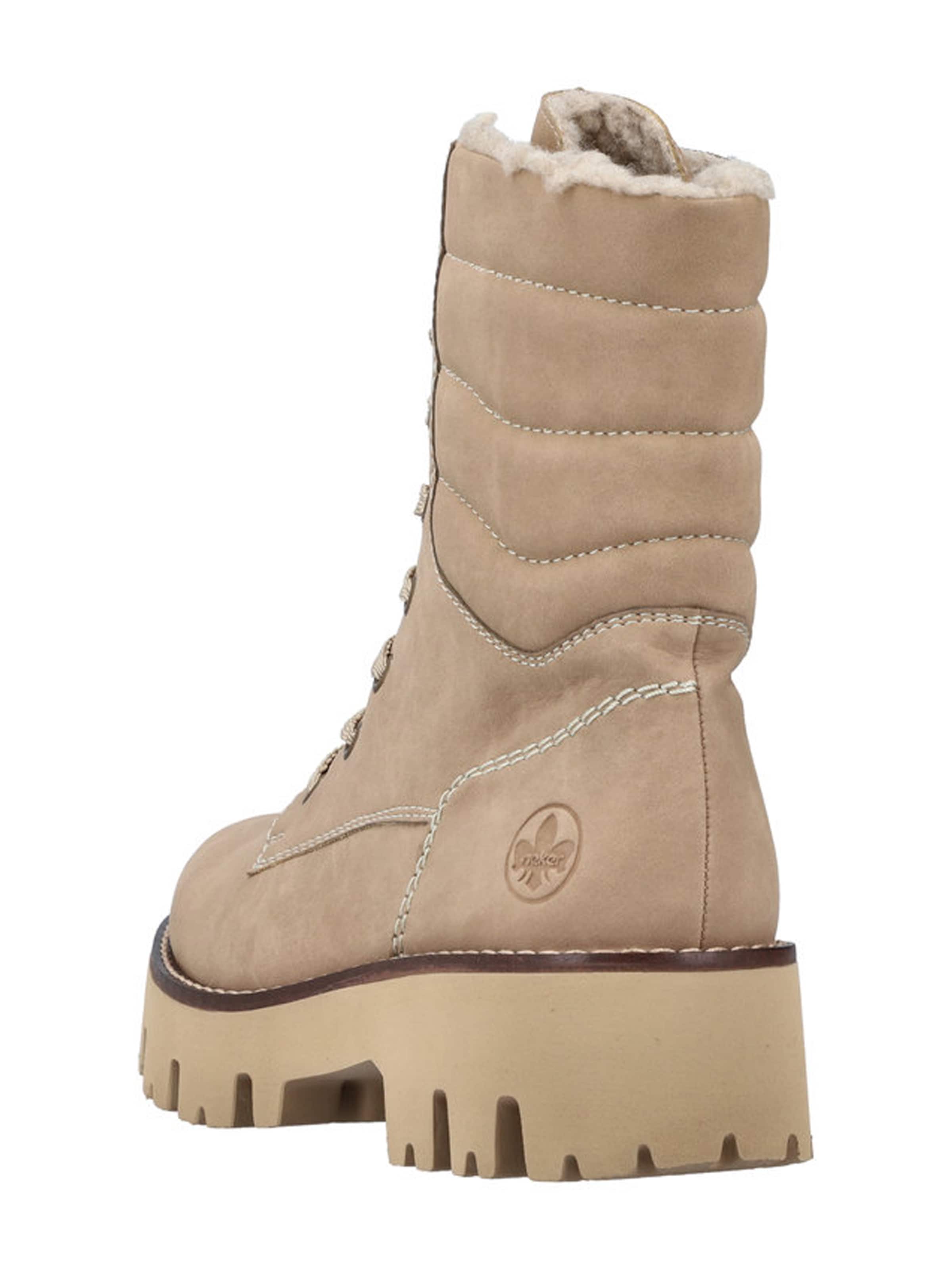 Rieker Fűzős rövid szárú csizmák - bézs