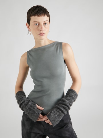 WEEKDAY Top 'Annie' in Grey: front