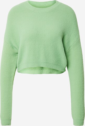 Pullover di Noisy May Curve in verde: frontale