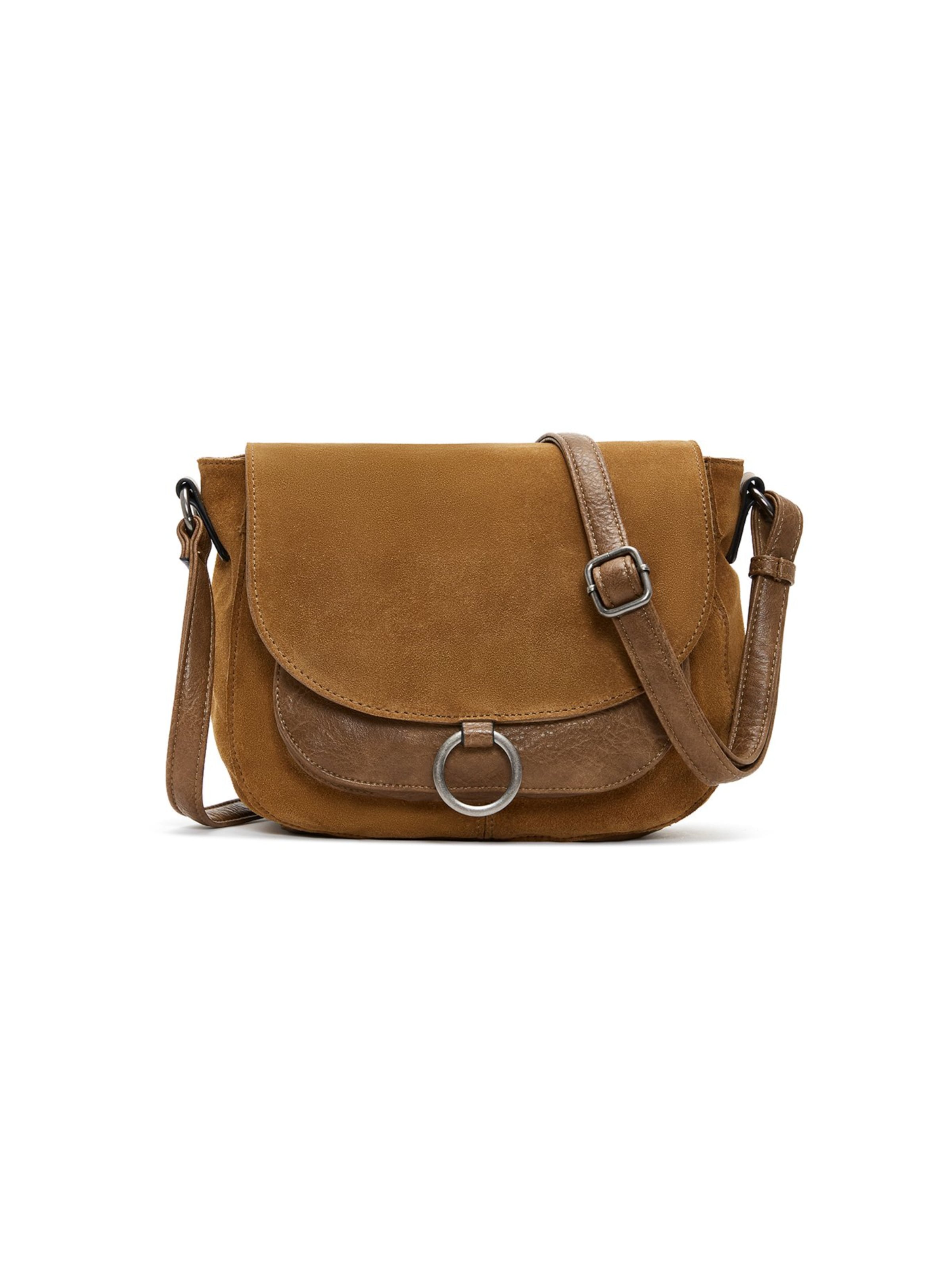 Borsa a tracolla di Derimod in marrone: frontale