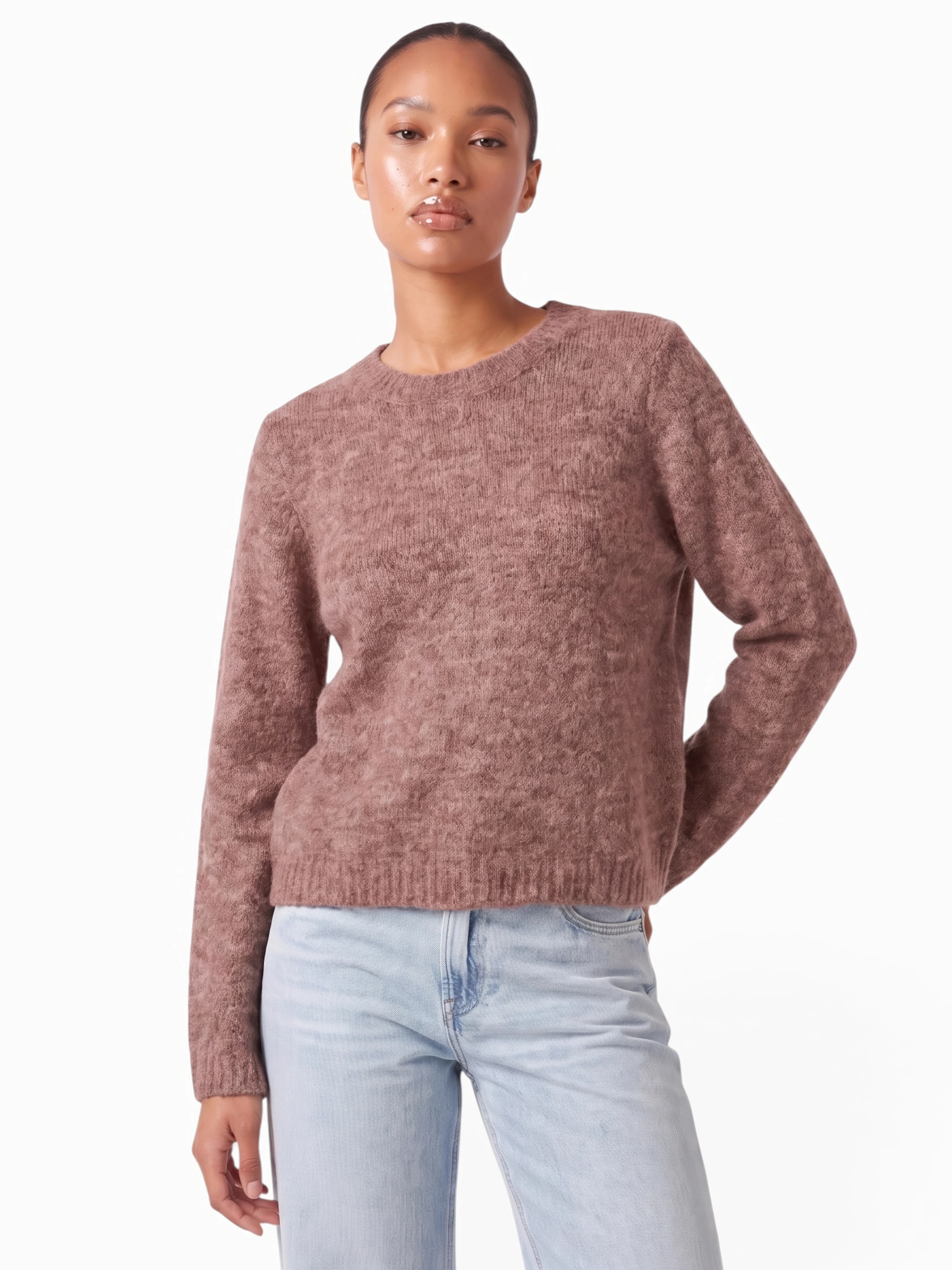 Vero Moda Curve Pullover 'VMCNovah' in Braun