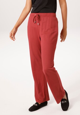 Aniston CASUAL Wide leg Pants in Red: front