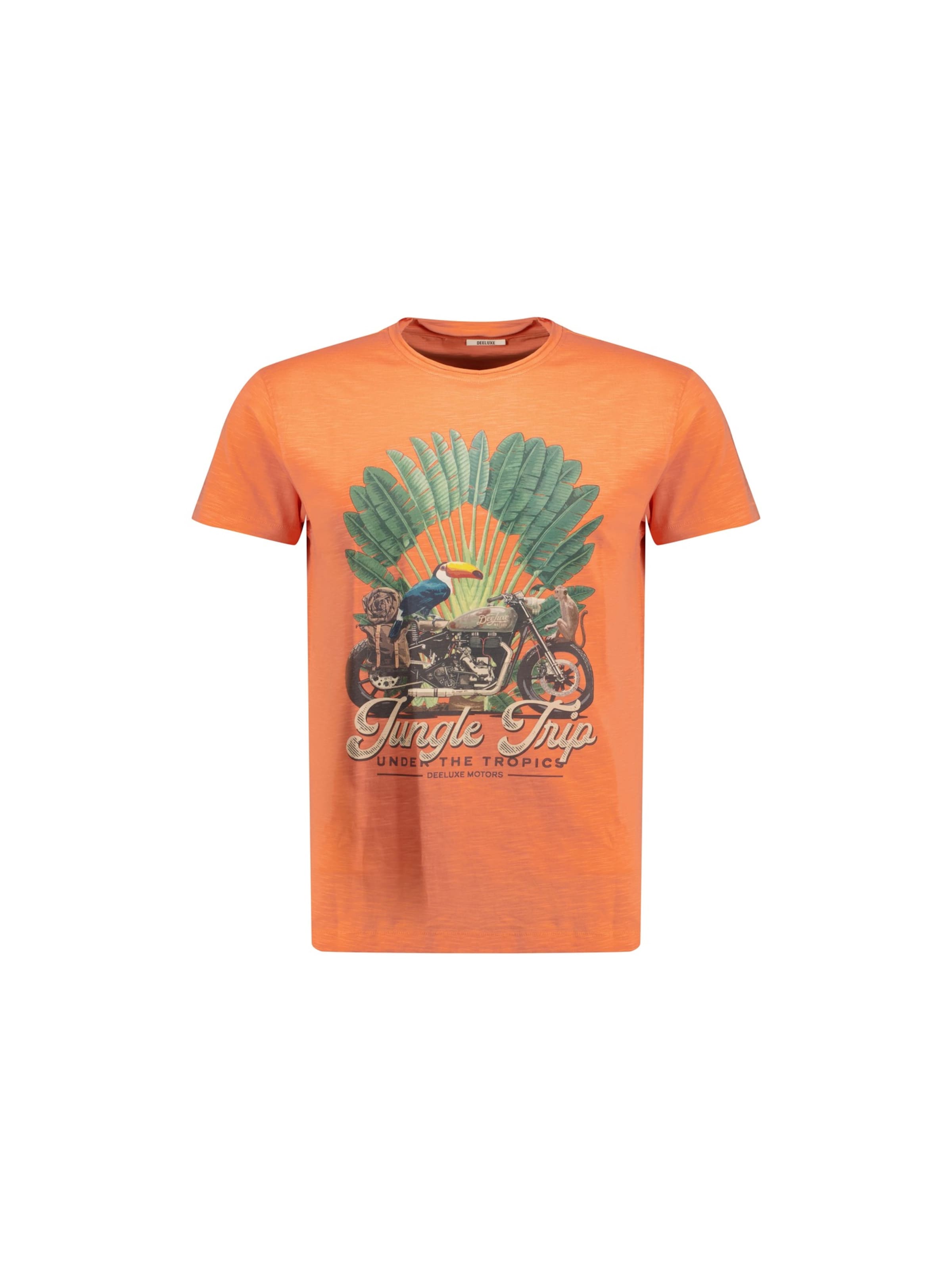 T-Shirt 'AVENTURA' Deeluxe en orange : devant