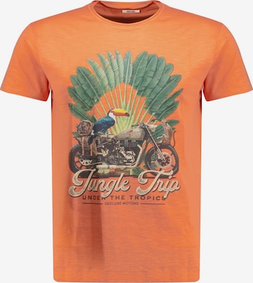 T-Shirt 'AVENTURA' Deeluxe en orange : devant