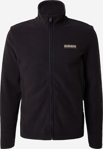 NAPAPIJRI Fleece Jacket 'T-IAATO' in Black: front