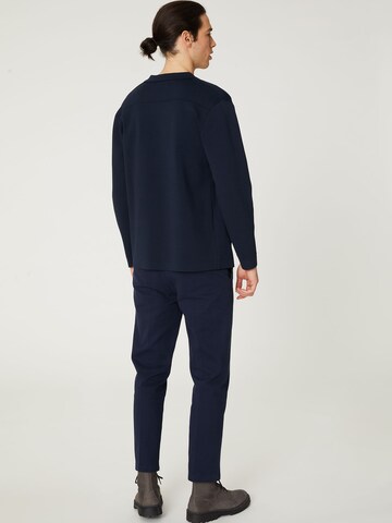 DAN FOX APPAREL Knit Cardigan 'Amin' in Blue