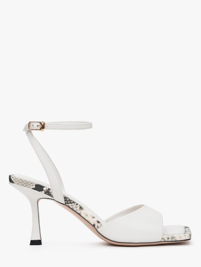 Estro Sandaal '530-08' in de kleur Parelwit, Productweergave