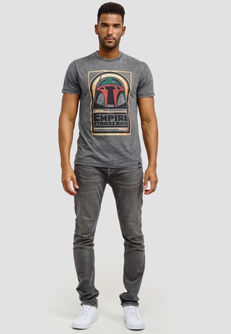 Recovered Shirt 'Star Wars Boba Fett Empire Strikes Back' in Grey
