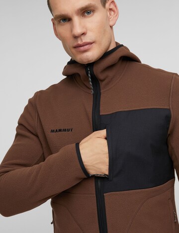 MAMMUT Athletic Fleece Jacket in Brown
