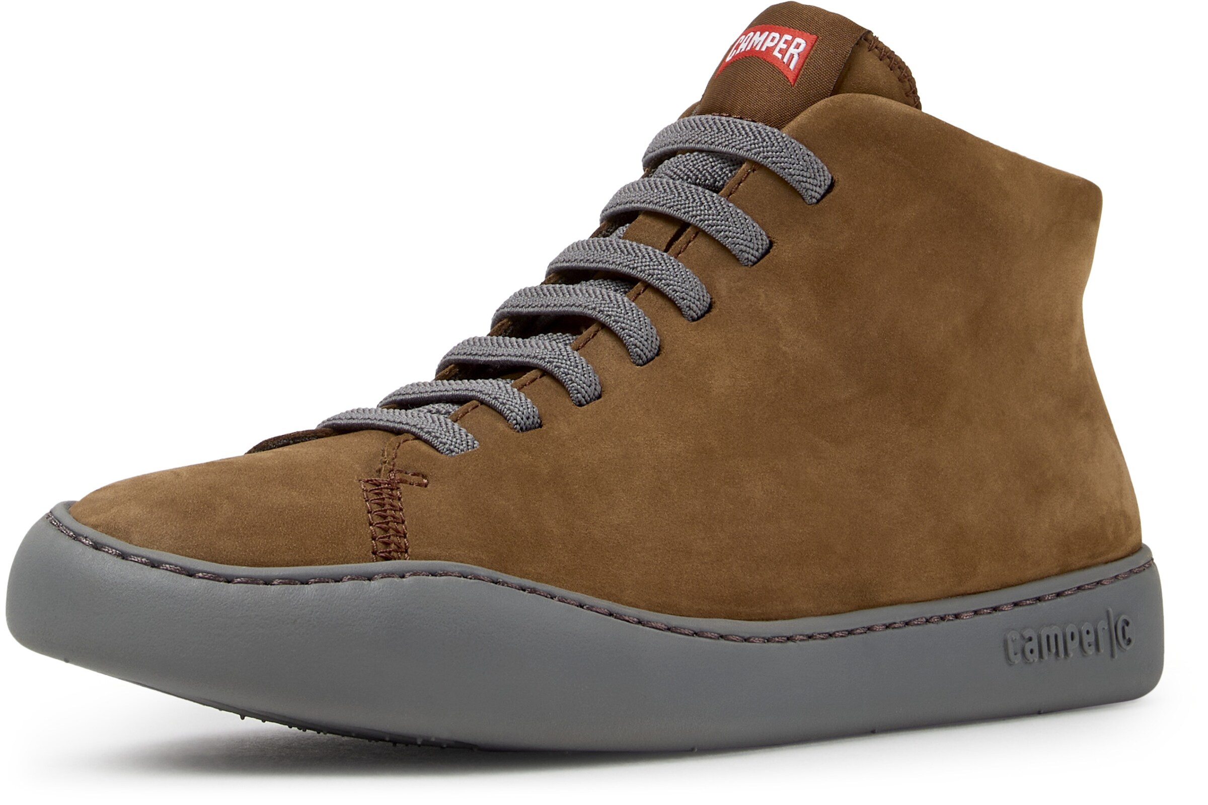 CAMPER - Zapatillas deportivas altas ' Peu Touring ' en marrón: frente