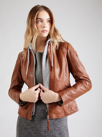 Gipsy Between-Season Jacket 'April' in Brown: front