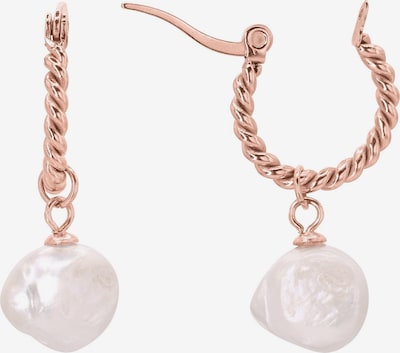 Heideman Ohrringe 'Priamo' in rosegold / perlweiß, Produktansicht
