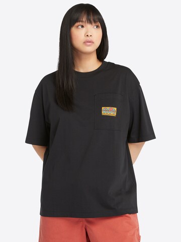 Tricou de la TIMBERLAND pe negru: față