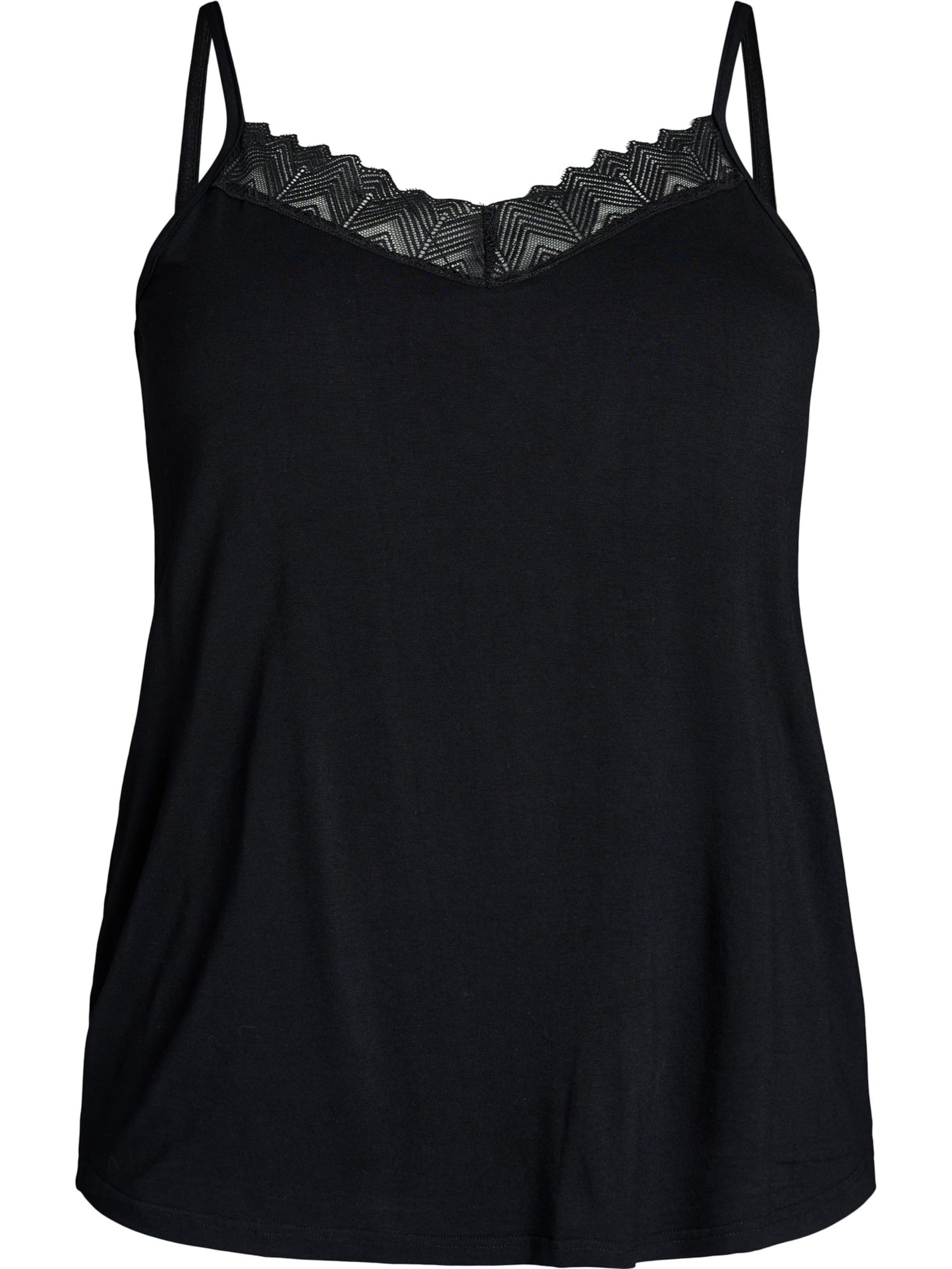 Top 'Mhali' di Zizzi in nero: frontale