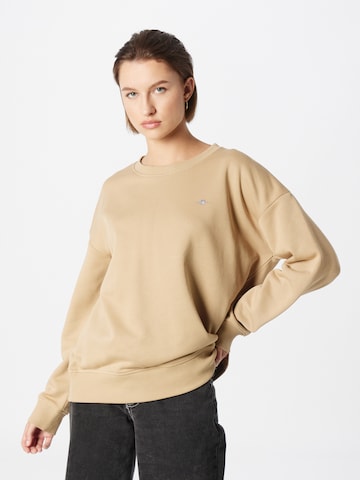 GANT Sweatshirt in Groen: voorkant