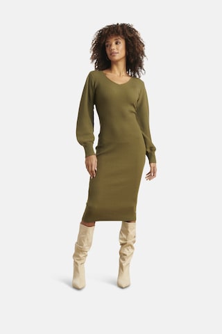 Smashed Lemon Knitted dress in Green