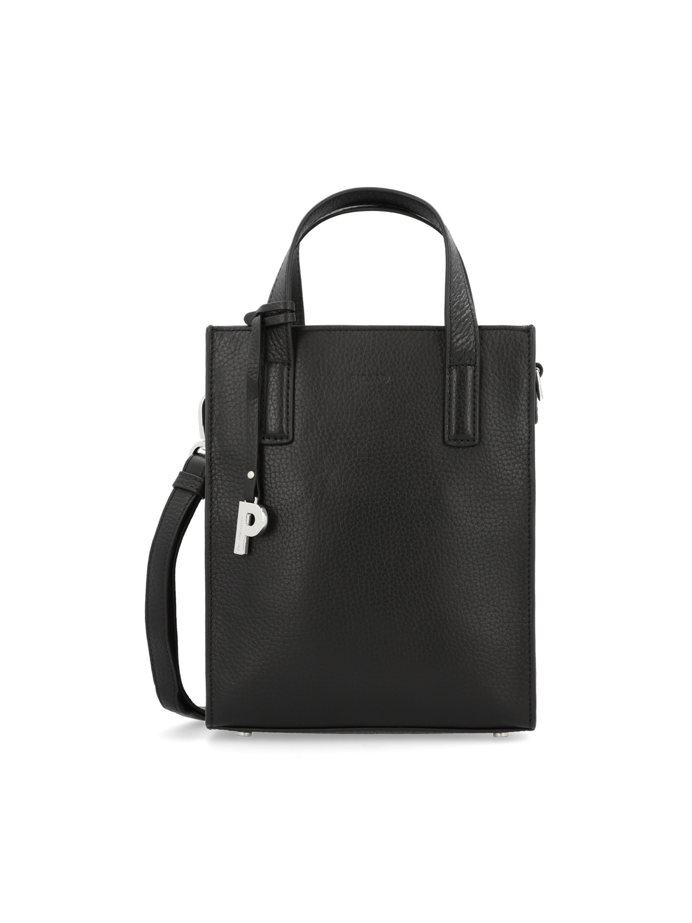 Picard Schultertasche 'Pascal' in Schwarz: Vorderseite