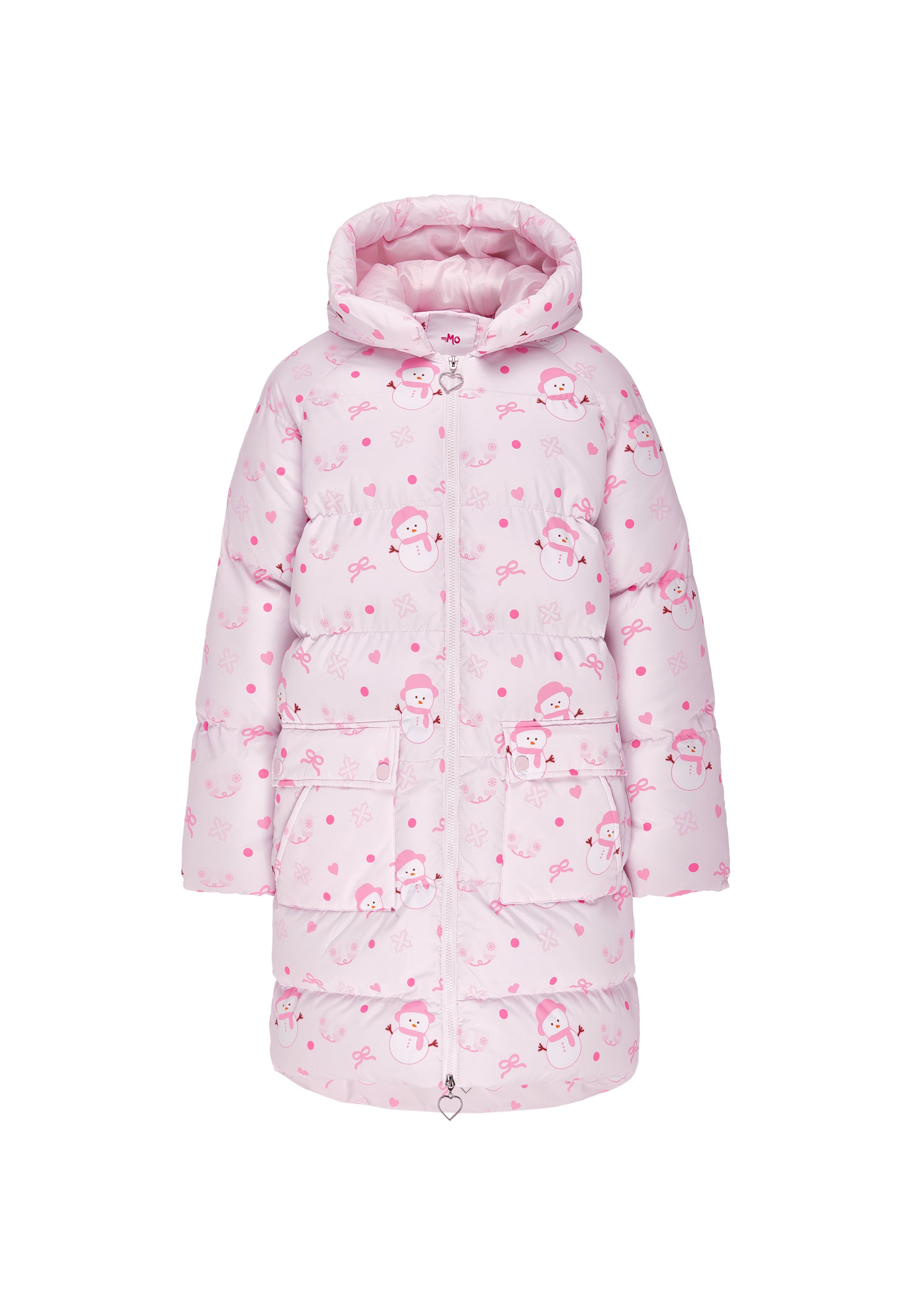 MYMO - Abrigo de invierno en rosa: frente