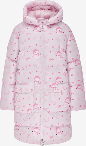 MYMO - Abrigo de invierno en rosa: frente