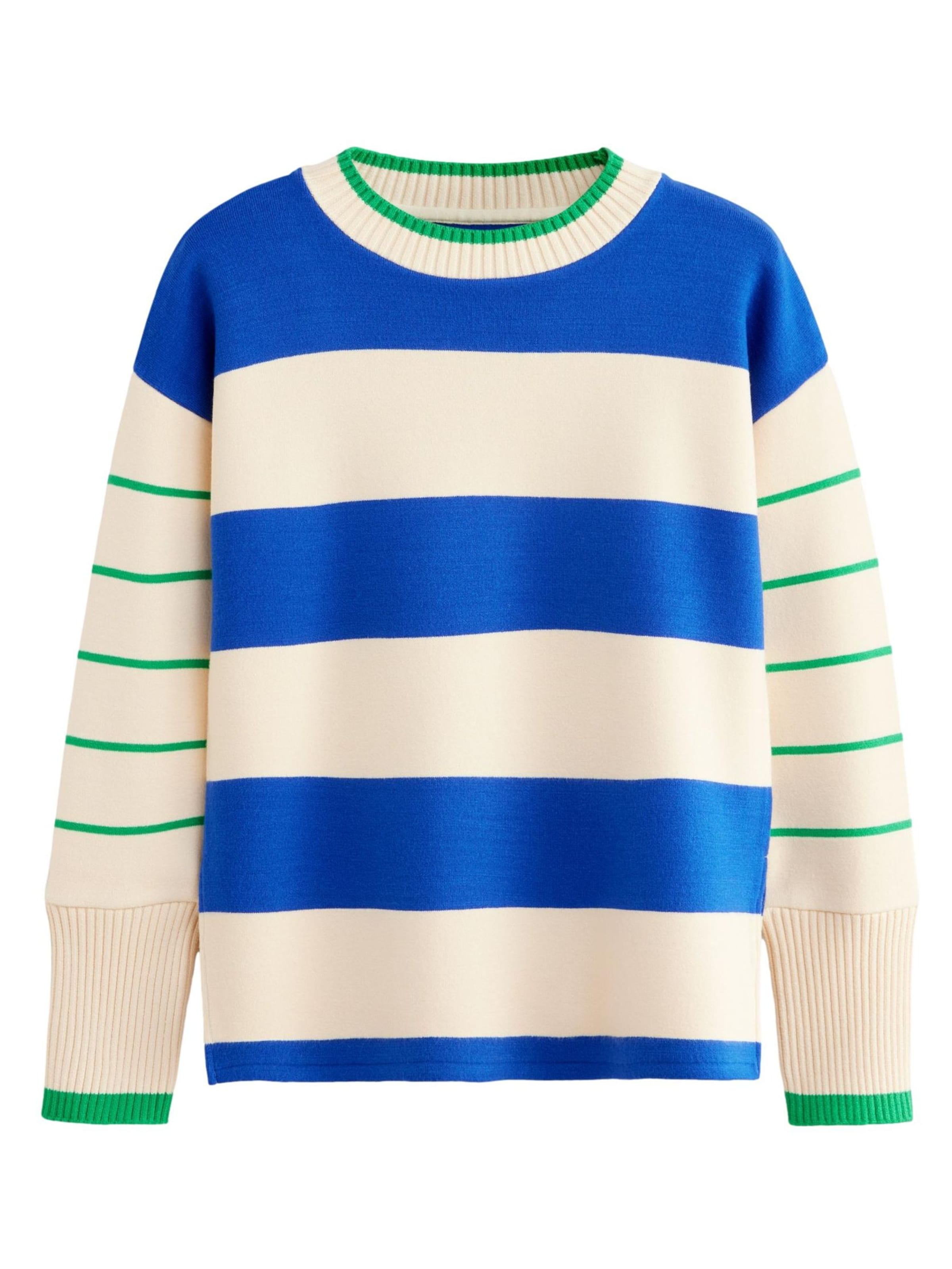 Next Pulóver - kék: elől