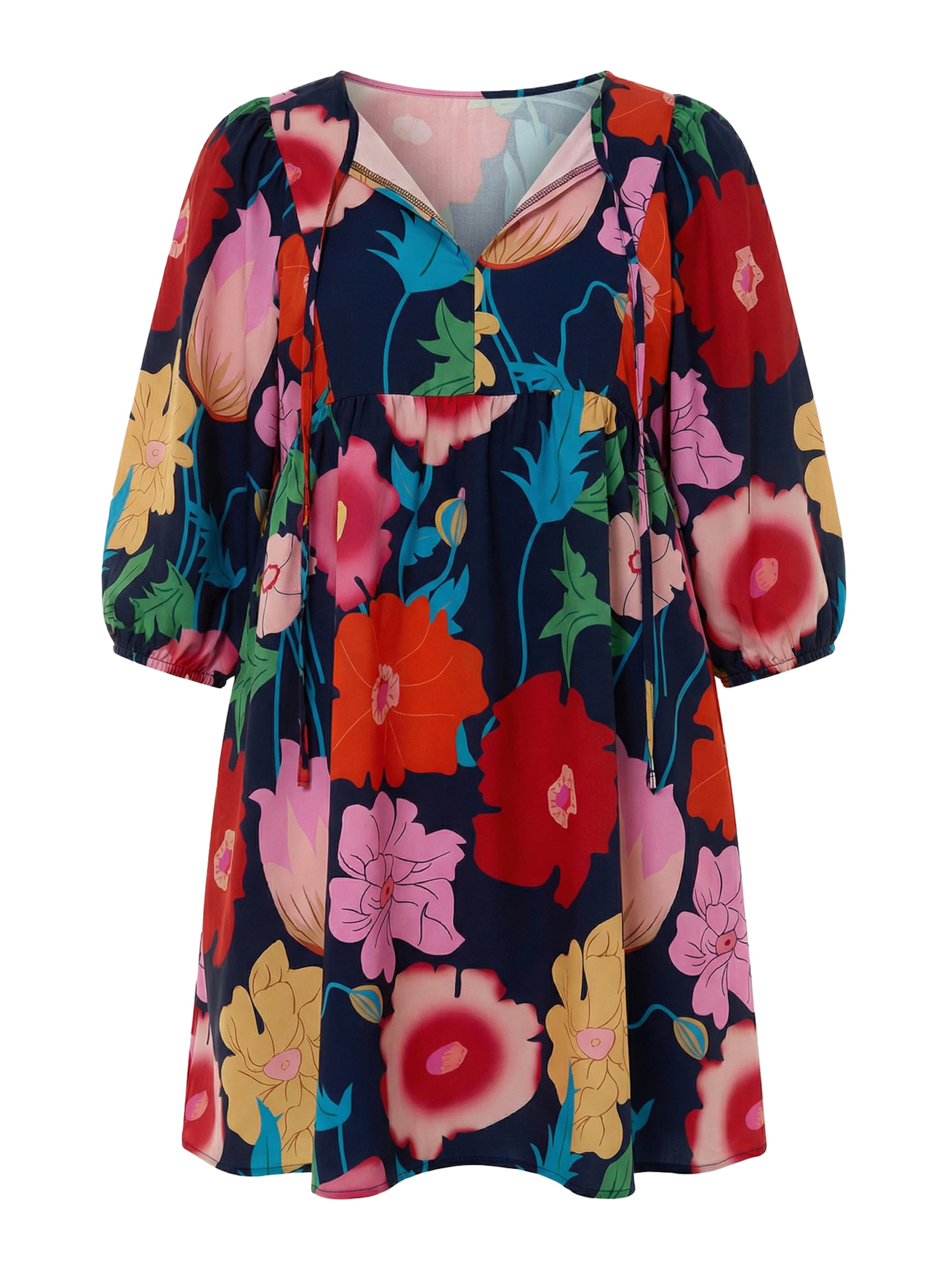 Imily Bela Šaty - Modrá: predná strana