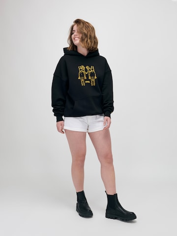 ABOUT YOU x StayKid Sweatshirt 'FREUNDE' in Black: front