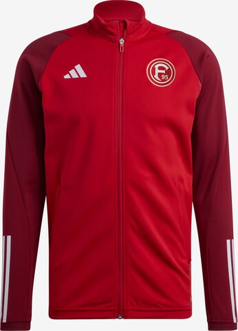 ADIDAS PERFORMANCE Athletic Jacket in Red: front