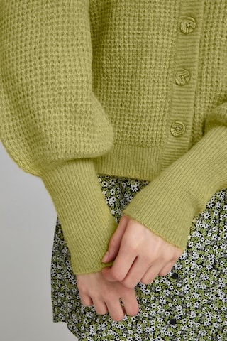 ICHI Knit Cardigan 'IHDUSTY' in Green