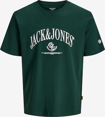 JACK & JONES T-shirt 'JORFREDERIKSBERG' i grön: framsida