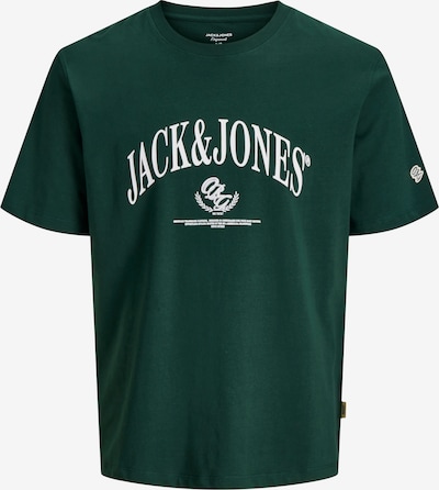 JACK & JONES T-Shirt 'JORFREDERIKSBERG' en S en vert foncé / blanc, Vue avec produit