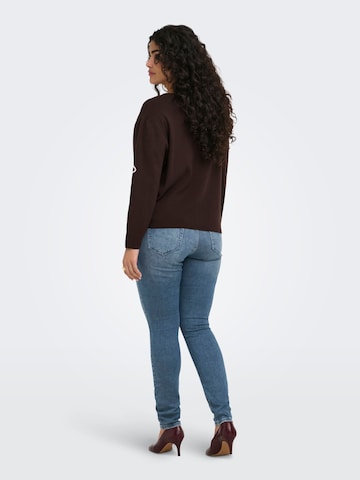 ONLY Carmakoma Sweater 'NILA' in Brown