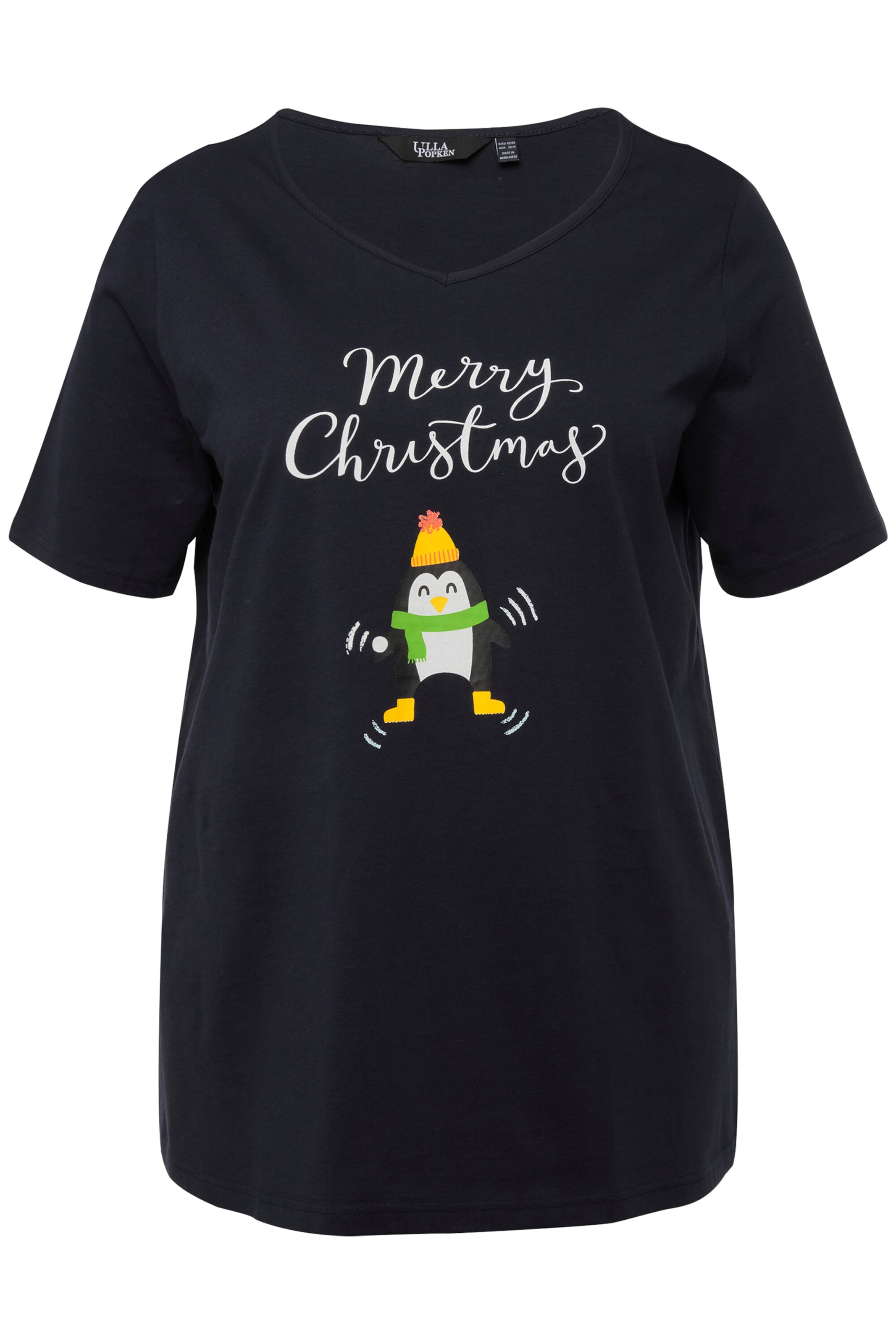 Ulla Popken Shirt in Blauw: voorkant