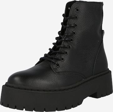 STEVE MADDEN - Botines con cordones 'SKYLAR' en negro: frente