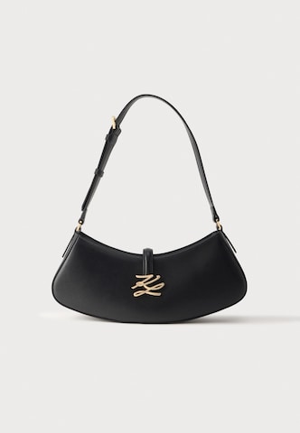 Karl Lagerfeld Torba za čez ramo 'AUTOGRAPH ' | črna barva: sprednja stran
