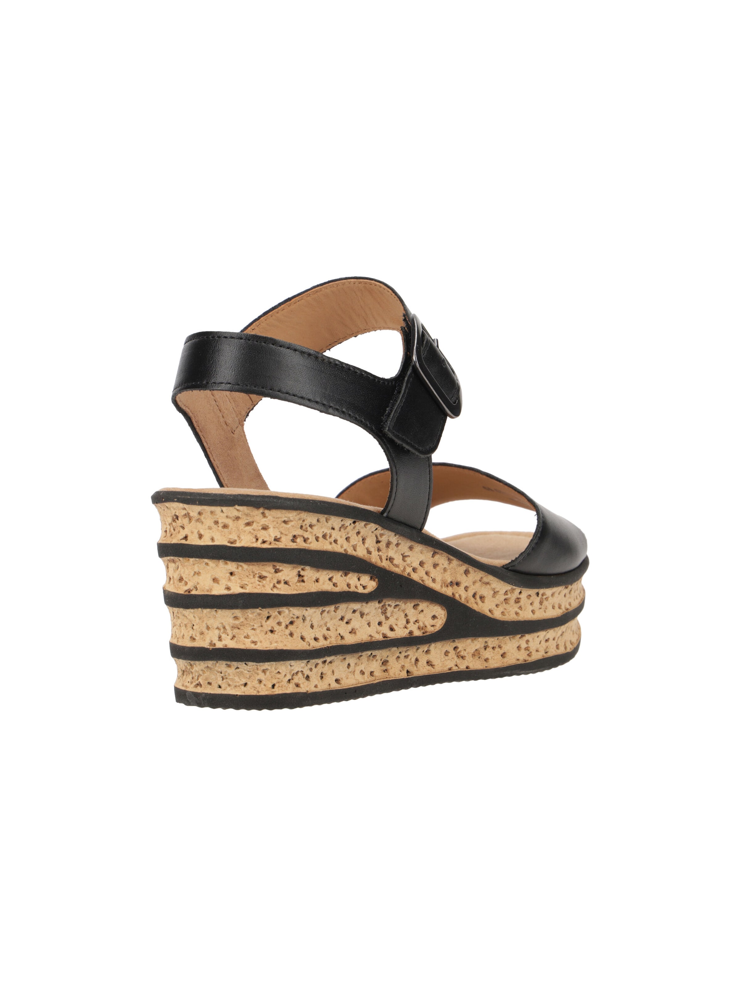GABOR Sandal 'Gabor Plateau Sandale schwarz Nappa 84.651.27' in Black