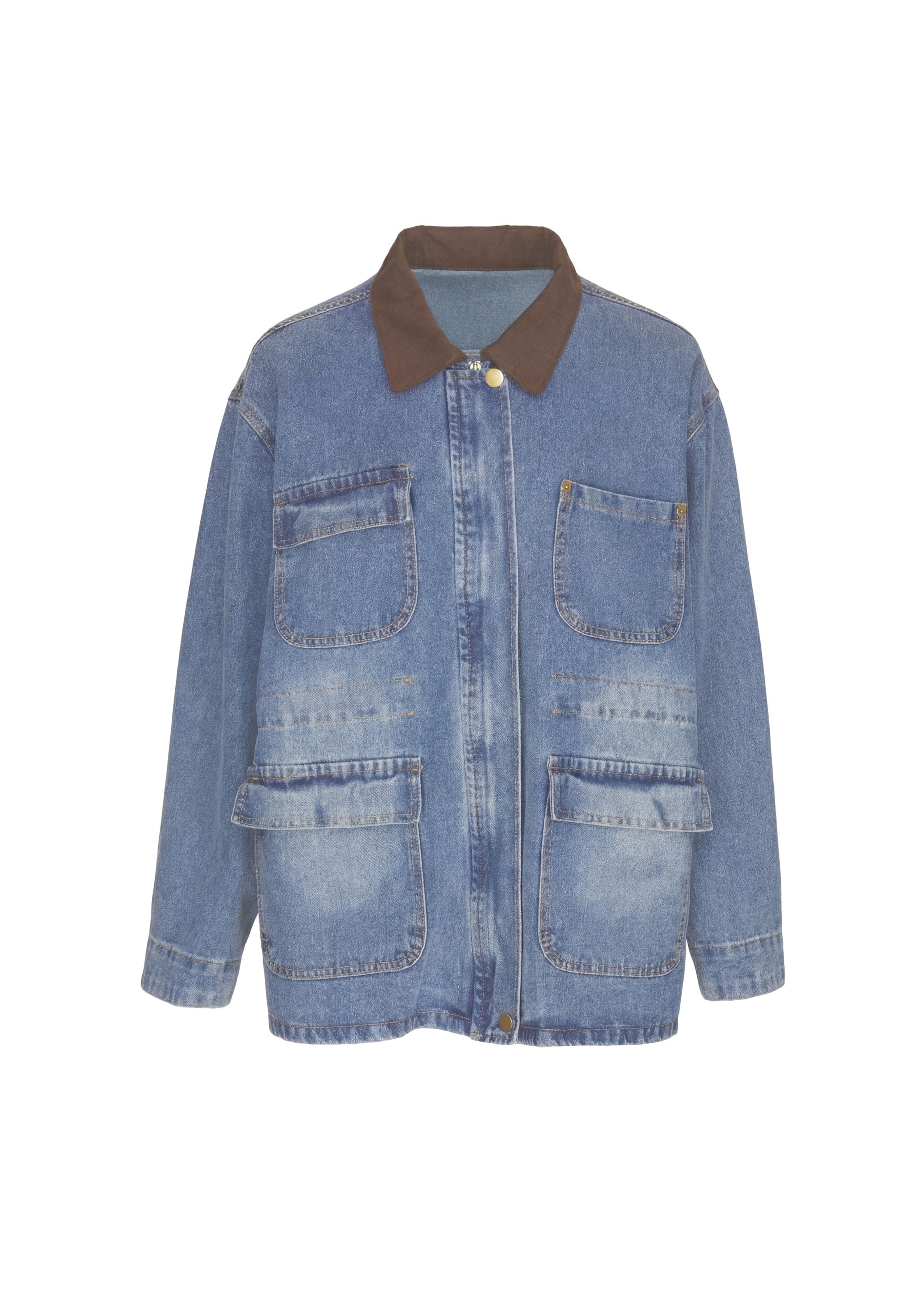 MYMO - Chaqueta de entretiempo en azul: frente