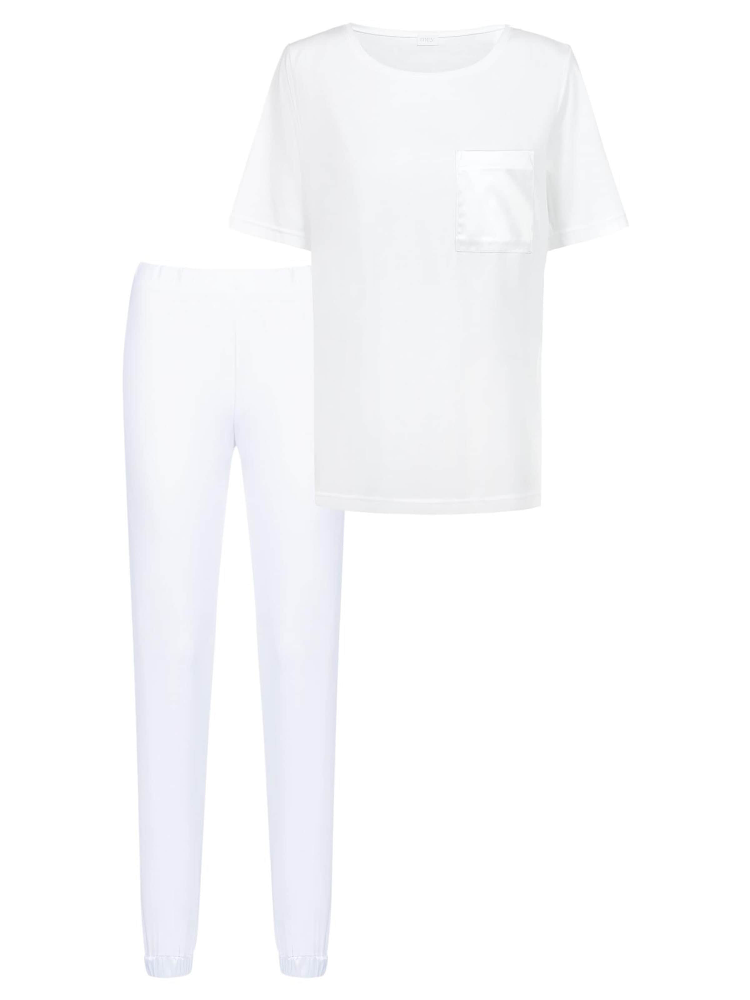 Mey Pajama 'Malea' in White: front