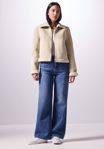Street One Studio Faux Shearling Jacket in Beige