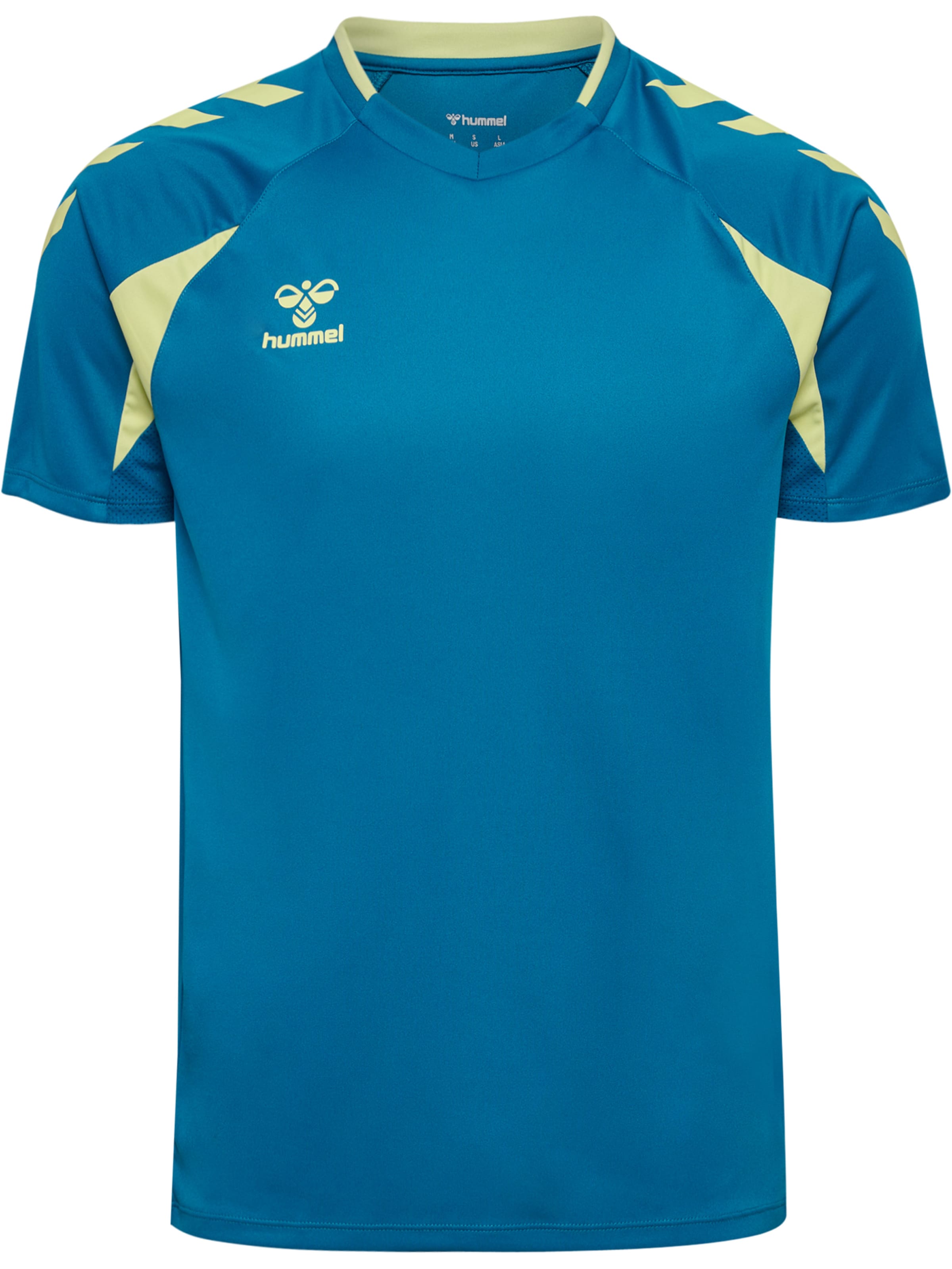 Hummel Functioneel shirt 'Core 2.0' in XXL in de kleur Cyaan blauw / Lichtgroen, Productweergave