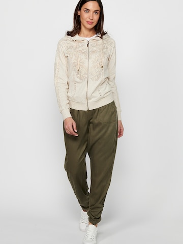 KOROSHI Sweatjacka i beige