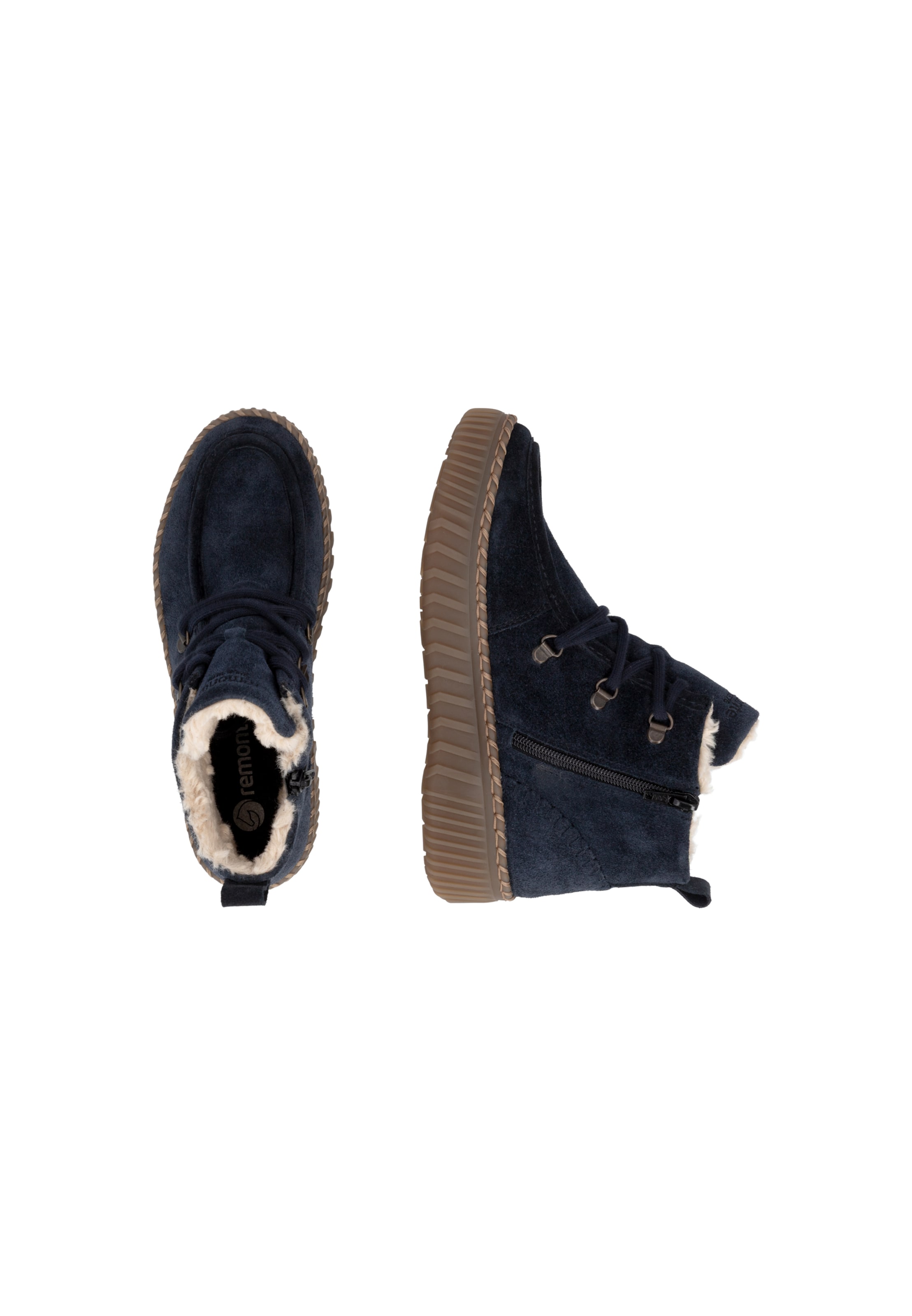 Bottines à lacets ' D4A72 ' REMONTE en bleu