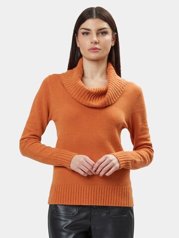 Influencer Sweater in Orange: front