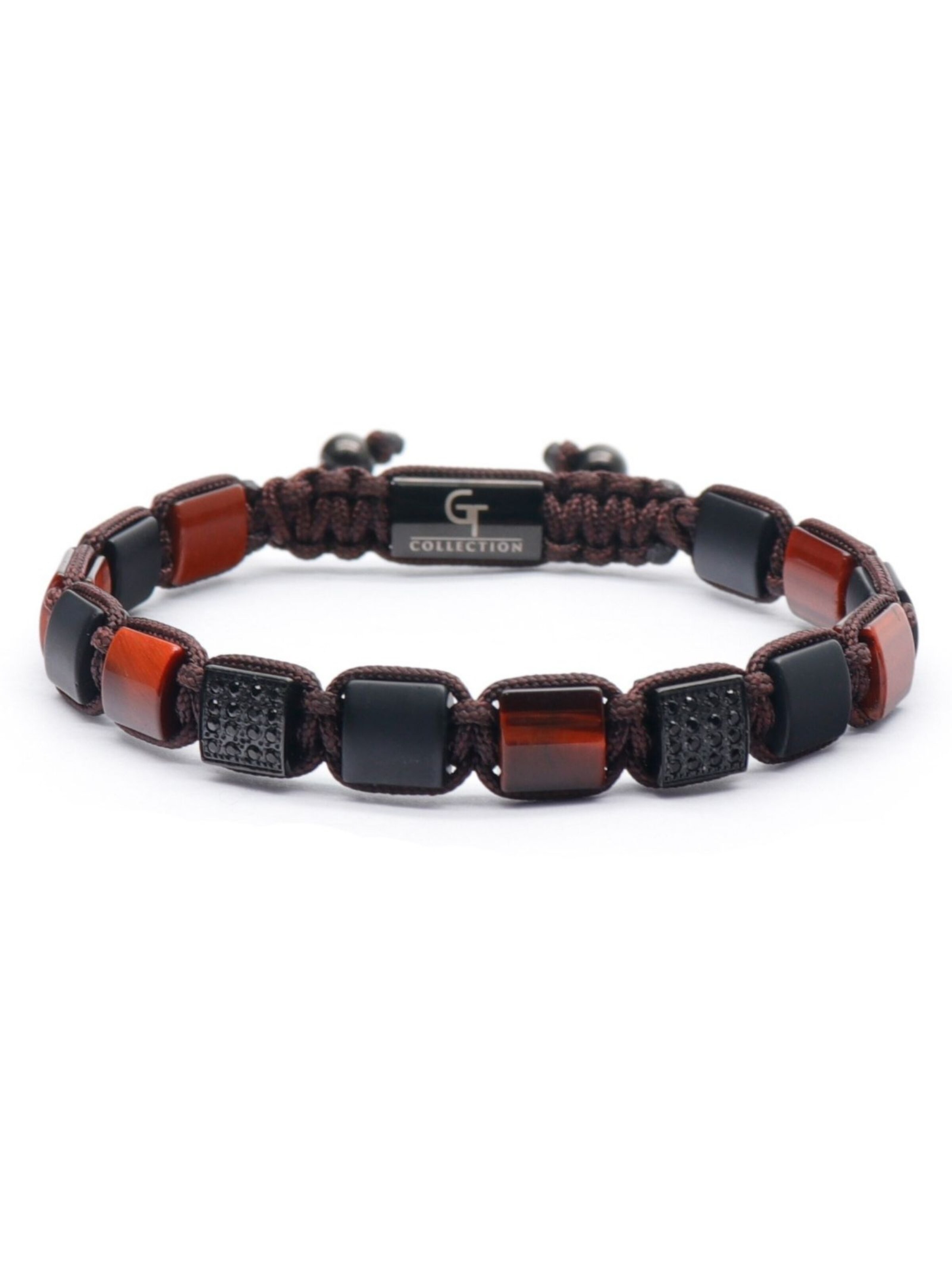 GT Collection Armbånd 'Flat-Bead' i rød: forside